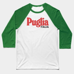 Puglia, Italia //Retro Typography Gift Design Baseball T-Shirt